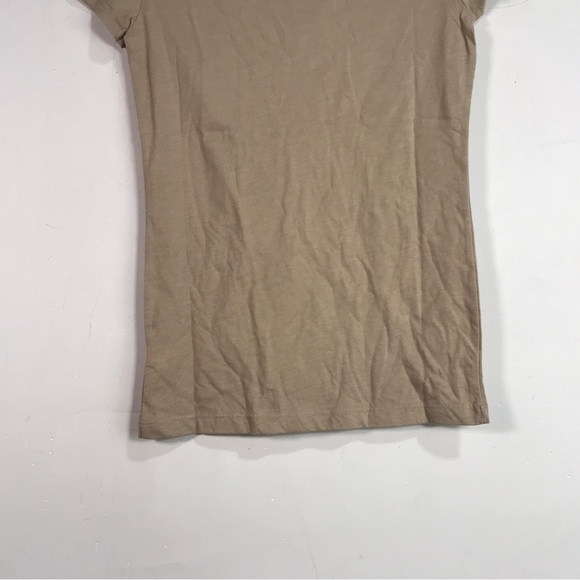 Aeropostale Short Sleeve Logo Floral Crew T-Shirt, Women's Size XS - Beige - Picture 9 of 9